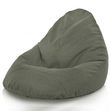 Vert Mélange Pouf Poire Drop XXL recyclé