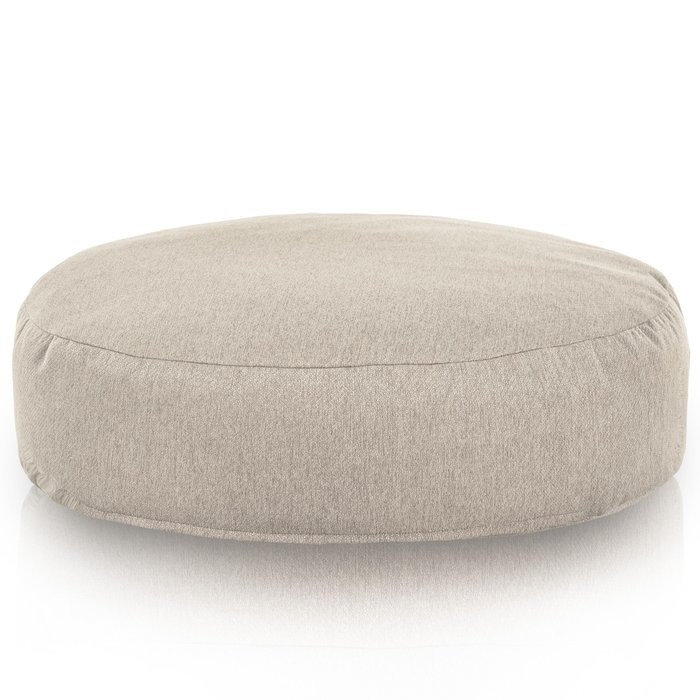 Beige Mélange Coussin Rond Monaco recyclé