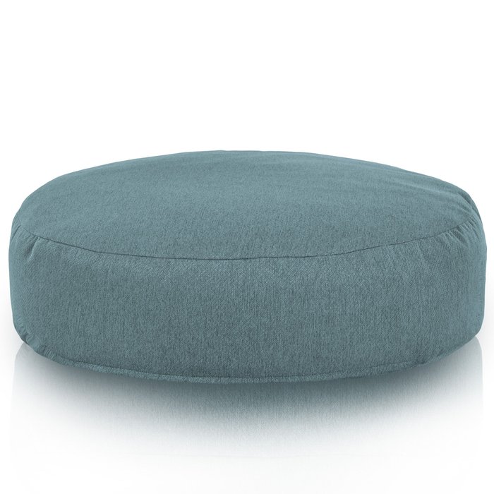 Turquoise Mélange Coussin Rond Monaco recyclé