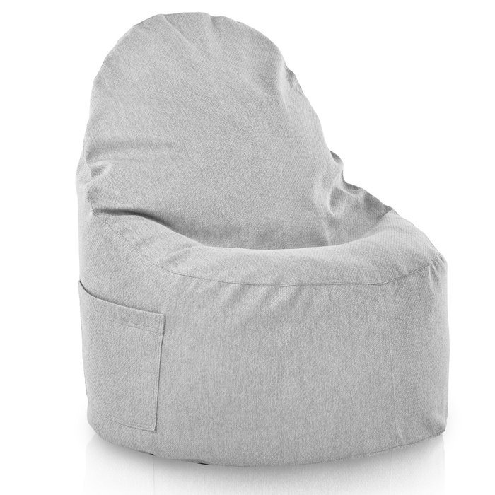 Gris Mélange Pouf Poire Fauteuil Porto recyclé