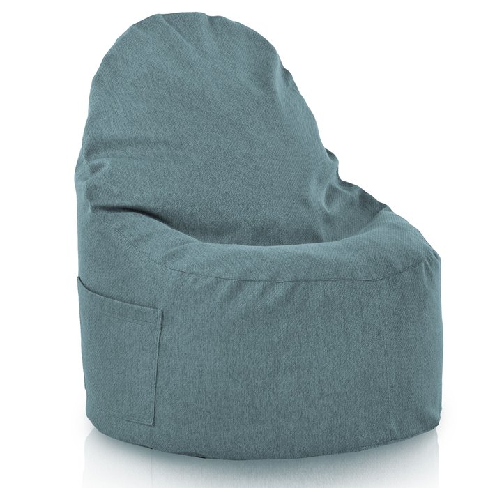 Turquoise Mélange Pouf Poire Fauteuil Porto recyclé