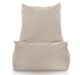 Beige Mélange Pouf Poire Fauteuil Distinto recyclé