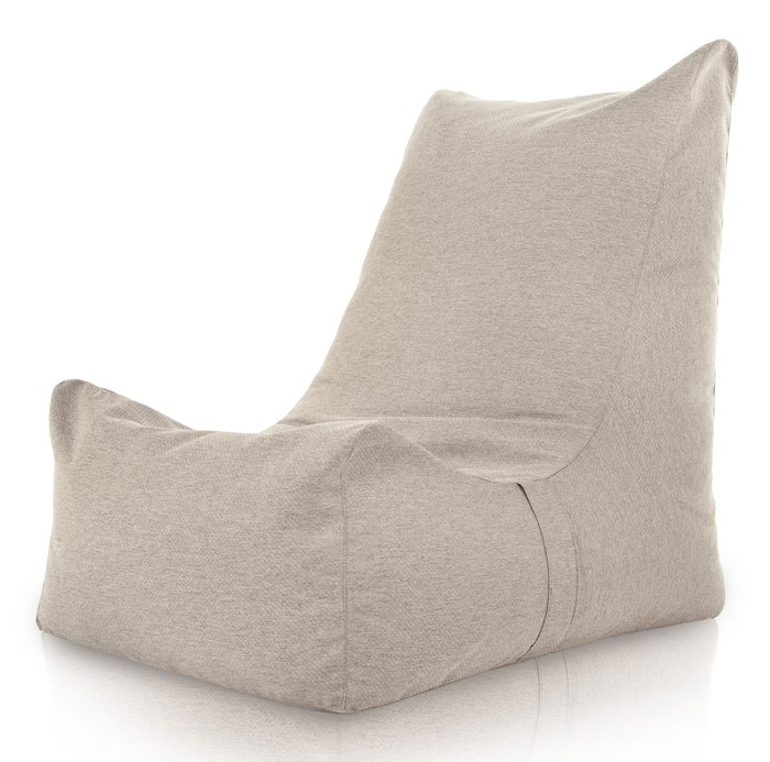 Beige Mélange Pouf Poire Fauteuil Distinto recyclé