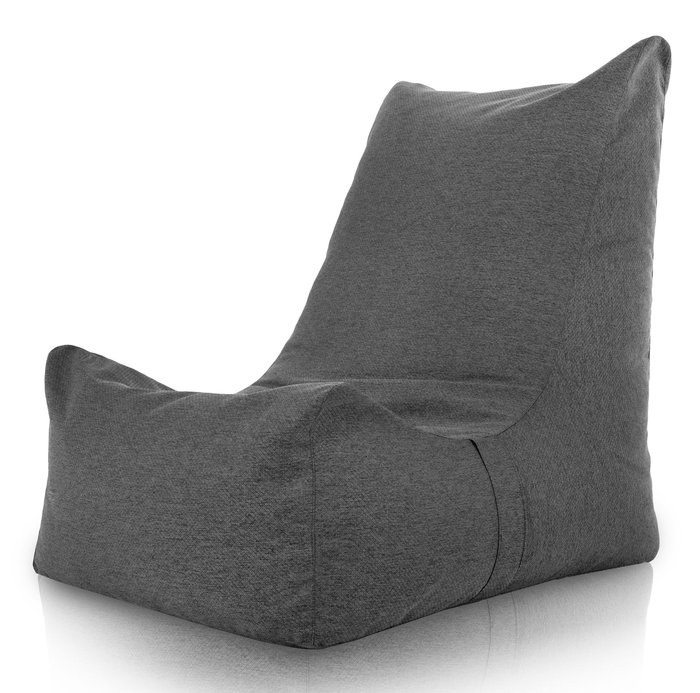 Noir Mélange Pouf Poire Fauteuil Distinto recyclé