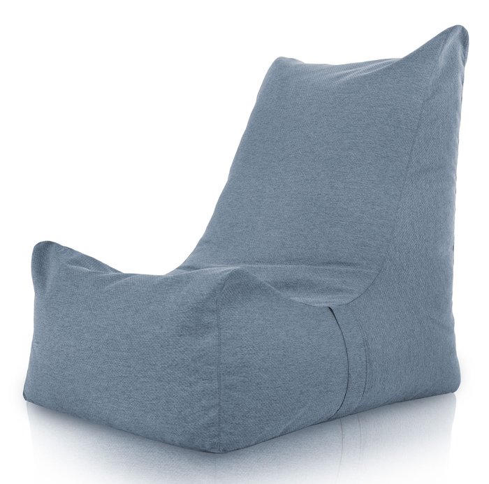 Bleu Mélange Pouf Poire Fauteuil Distinto recyclé