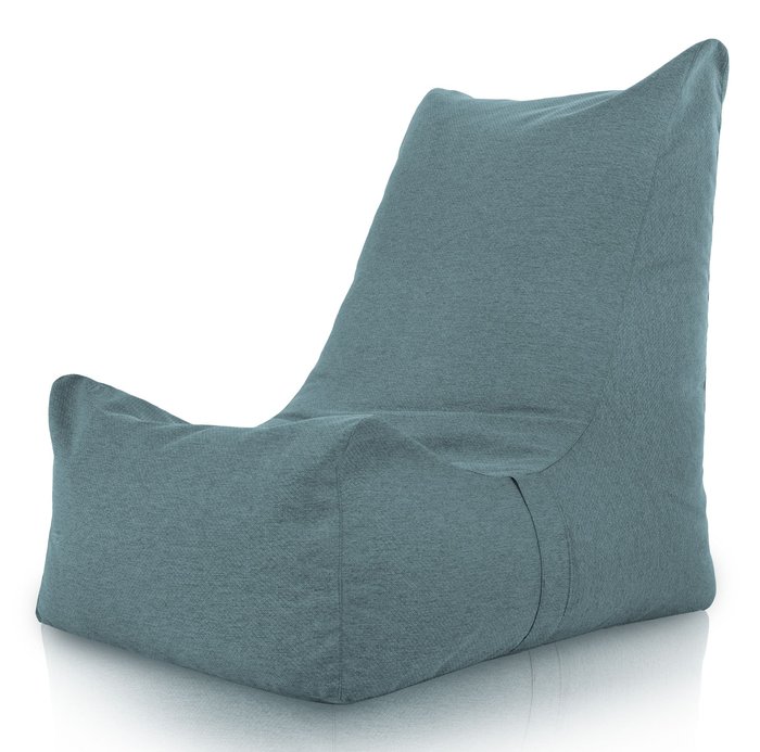 Turquoise Mélange Pouf Poire Fauteuil Distinto recyclé