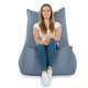 Bleu Mélange Pouf Poire Fauteuil Distinto recyclé