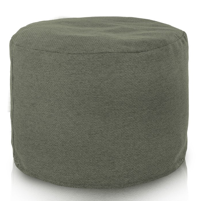 Vert Mélange Pouf Cylindre recyclé