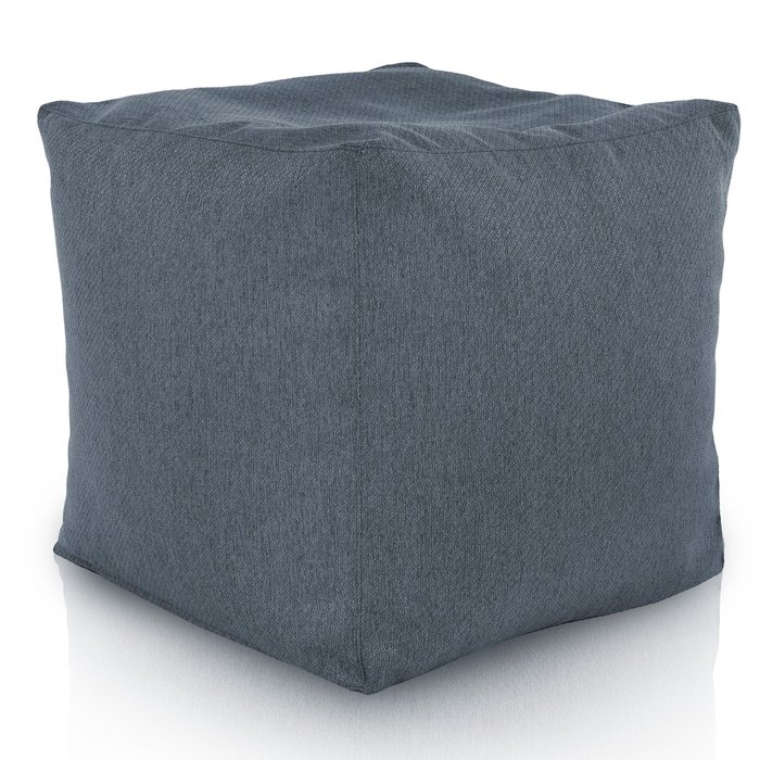 Sitzpouf Cubo Melange Marineblau recykling