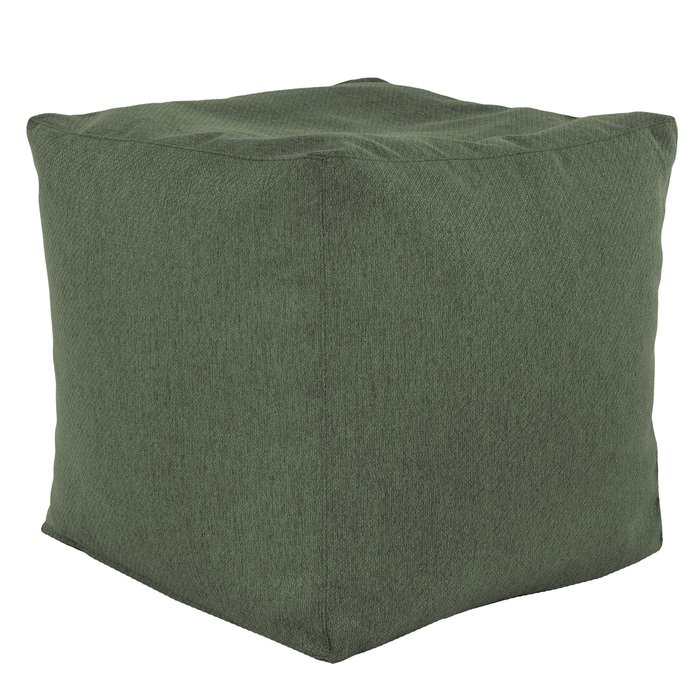 Vert Mélange Pouf Cube recyclé