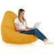 Jaune Pouf Poire de jardin Drop XXL nylon