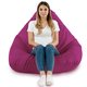 Fuchsia Pouf Poire de jardin Drop XXL nylon