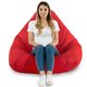 Rouge Pouf Poire de jardin Drop XXL nylon