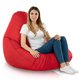 Rouge Pouf Poire de jardin Drop XXL nylon