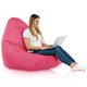 Rose Pouf Poire de jardin Drop XXL nylon