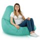 Turquoise Pouf Poire de jardin Drop XXL nylon