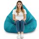 Bleu Pouf Poire de jardin Drop XXL nylon