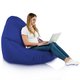 Bleu foncé Pouf Poire de jardin Drop XXL nylon