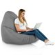 Gris Pouf Poire de jardin Drop XXL nylon