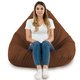 Marron Pouf Poire de jardin Drop XXL nylon