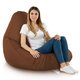 Marron Pouf Poire de jardin Drop XXL nylon