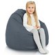 Bleu marine Mélange Pouf Poire Enfants recyclé