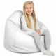 Blanc Pouf Poire Enfants simili-cuir