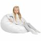 Blanc Pouf Poire Enfants simili-cuir