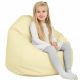 Crème Pouf Poire Enfants simili-cuir