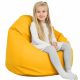 Jaune Pouf Poire Enfants simili-cuir