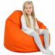 Orange Pouf Poire Enfants simili-cuir