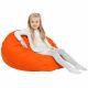 Orange Pouf Poire Enfants simili-cuir