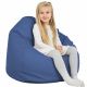 Bleu Pouf Poire Enfants simili-cuir