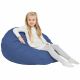 Bleu Pouf Poire Enfants simili-cuir