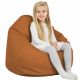 Marron clair Pouf Poire Enfants simili-cuir