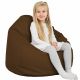 Marron Pouf Poire Enfants simili-cuir