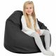 Noir Pouf Poire Enfants simili-cuir