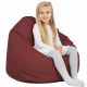 Rouge foncé Pouf Poire Enfants simili-cuir