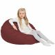 Rouge foncé Pouf Poire Enfants simili-cuir