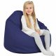 Bleu marine Pouf Poire Enfants simili-cuir