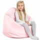 Rose métallisé Pouf Poire Enfants simili-cuir