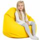 Jaune clair Pouf Poire Enfants simili-cuir