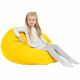 Jaune clair Pouf Poire Enfants simili-cuir