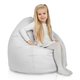 Blanc Pouf Poire Enfants nylon