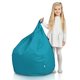 Bleu Pouf Poire Enfants nylon