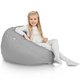 Gris clair Pouf Poire Enfants nylon