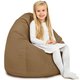 Beige Pouf Poire XL velours