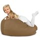 Beige Pouf Poire XL velours