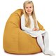 Jaune moutarde Pouf Poire Enfants velours