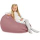 Rose poudré Pouf Poire Enfants velours